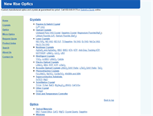 Tablet Screenshot of newriseoptics.com